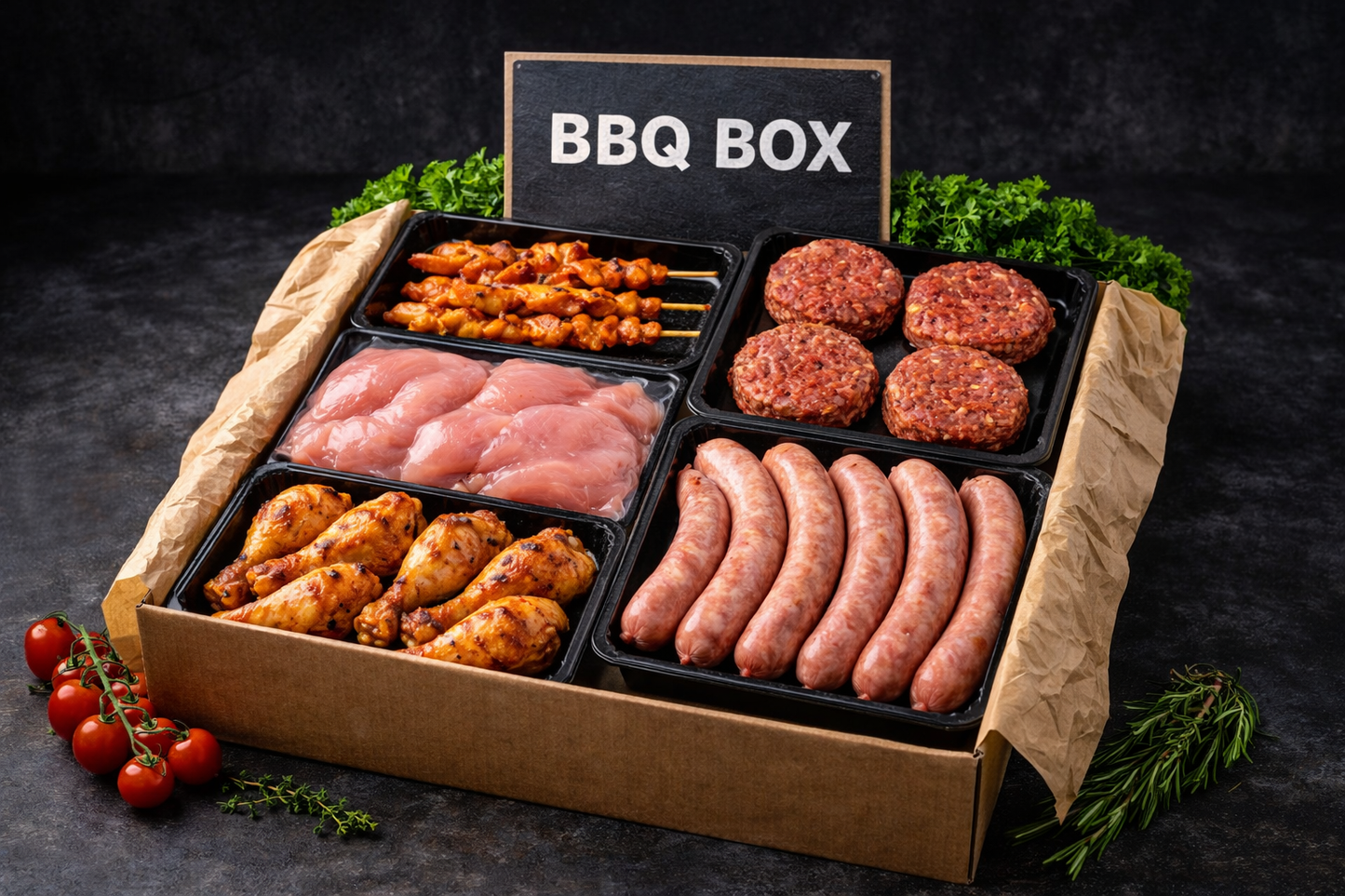 BBQ Vleesbox – Complete Grillbox voor 4-5 Personen