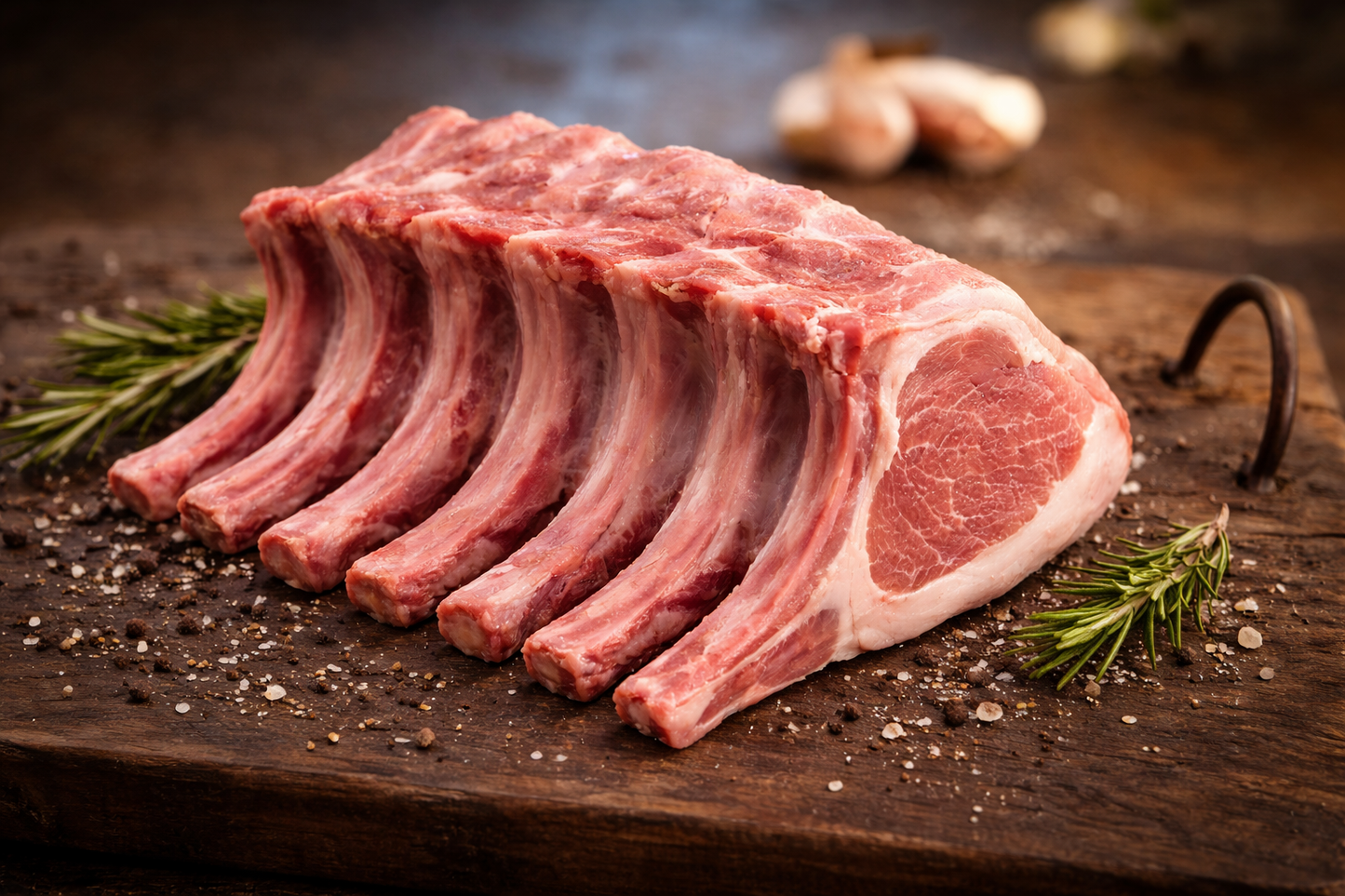 Iberico Frenched Rack Gold | 7 Ribben ±2,5 kg