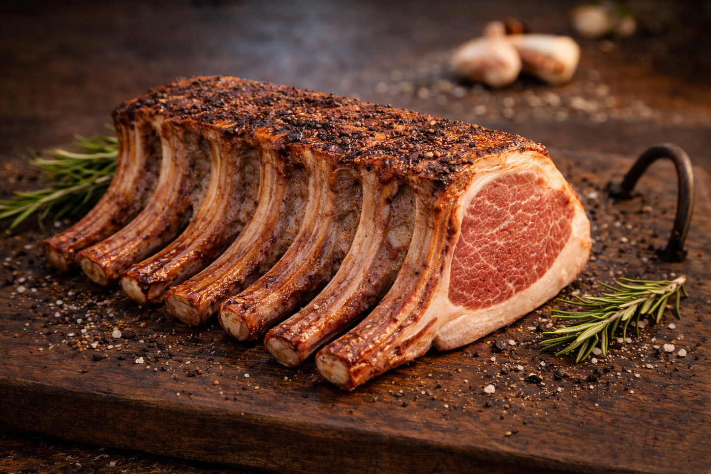 Iberico Frenched Rack Gold | 7 Ribben ±2,5 kg